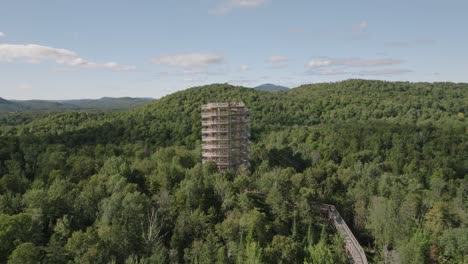 hermosa torre de madera ruta de senderismo-3