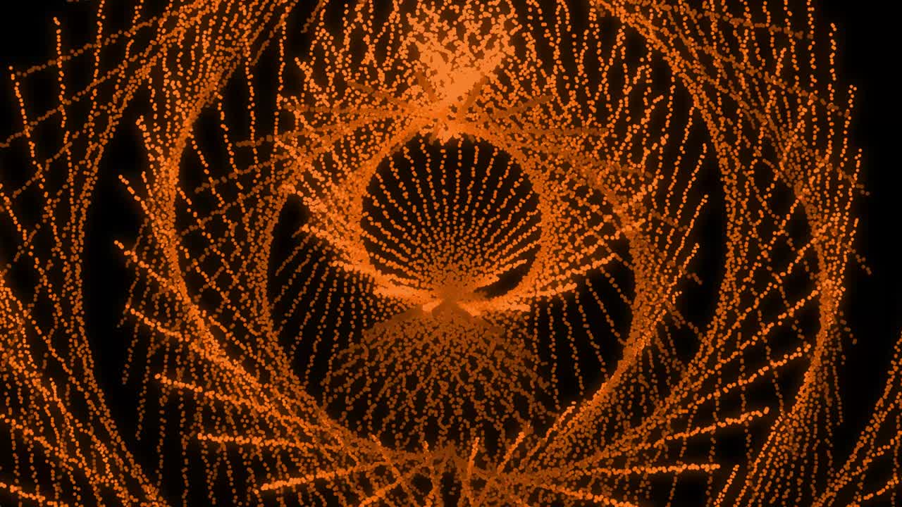 Orange color Dot Shape Pattern animation motion graphics