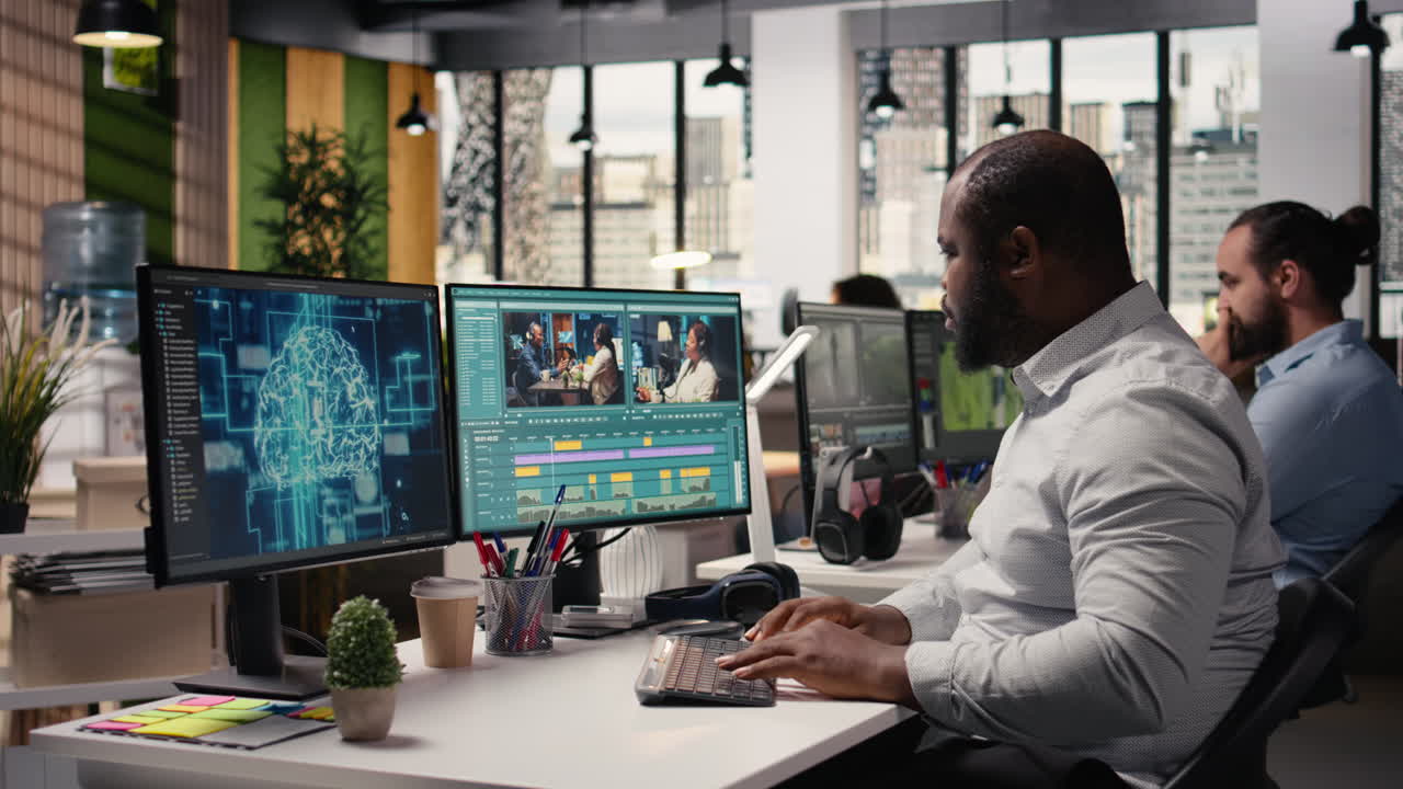 Editor video che taglia filmati grezzi con software AI avanzato su PC