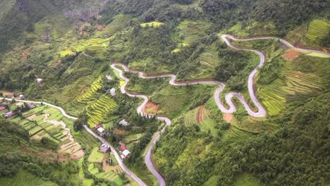 drone footage of vietnam during the wet season