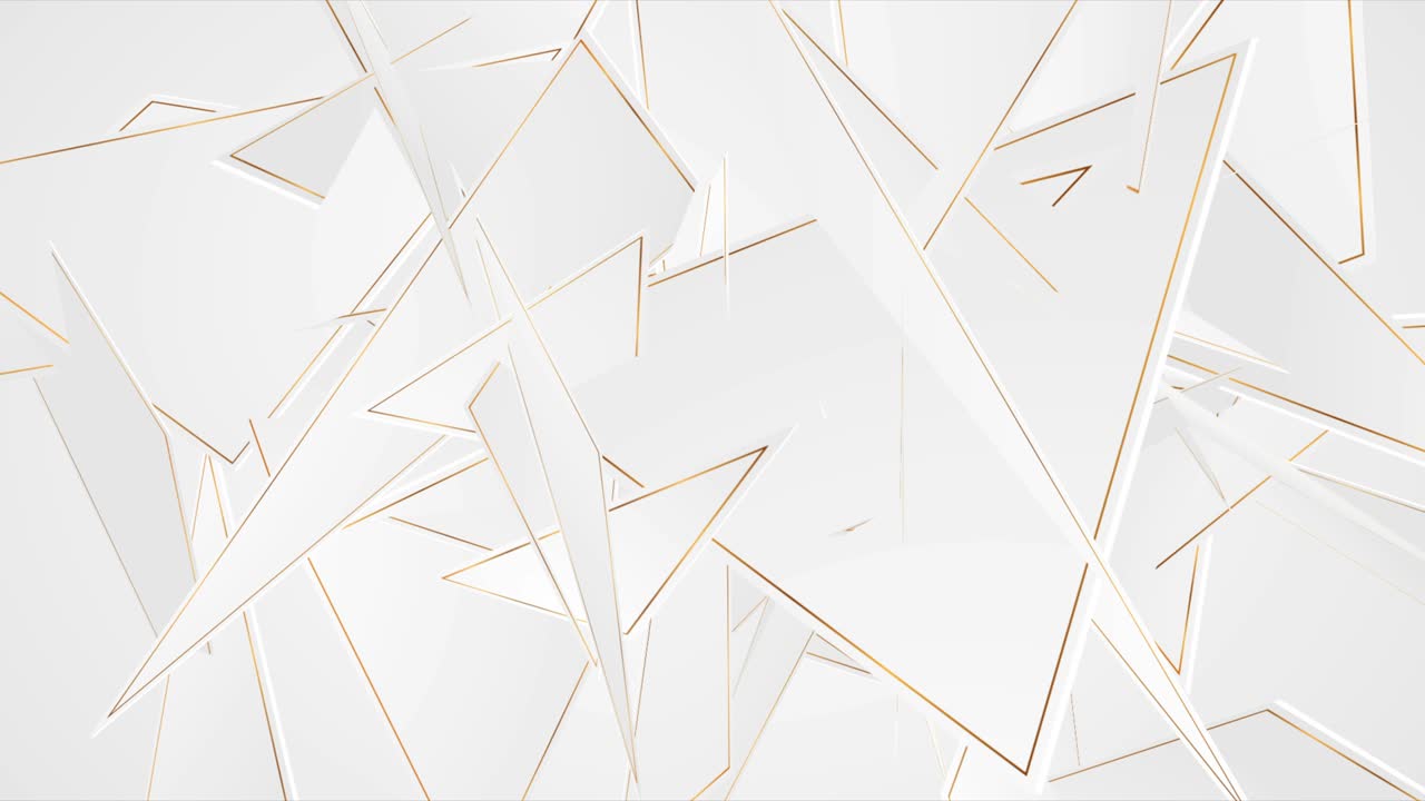 회색과 골든 테크 추상 저 폴리 모션 배경
