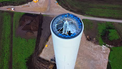 Yaw-System-Of-A-Wind-Turbine-During-Erection