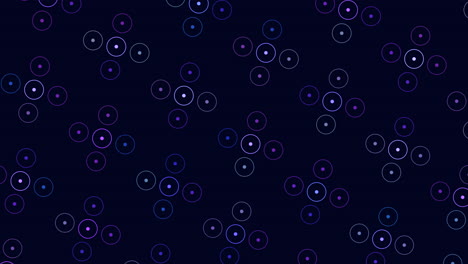 Faszinierende-Symmetrische-Kreise-In-Lila--Und-Blautönen-Auf-Schwarzem-Hintergrund