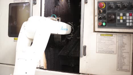 close up seen cnc machine making high precision components part