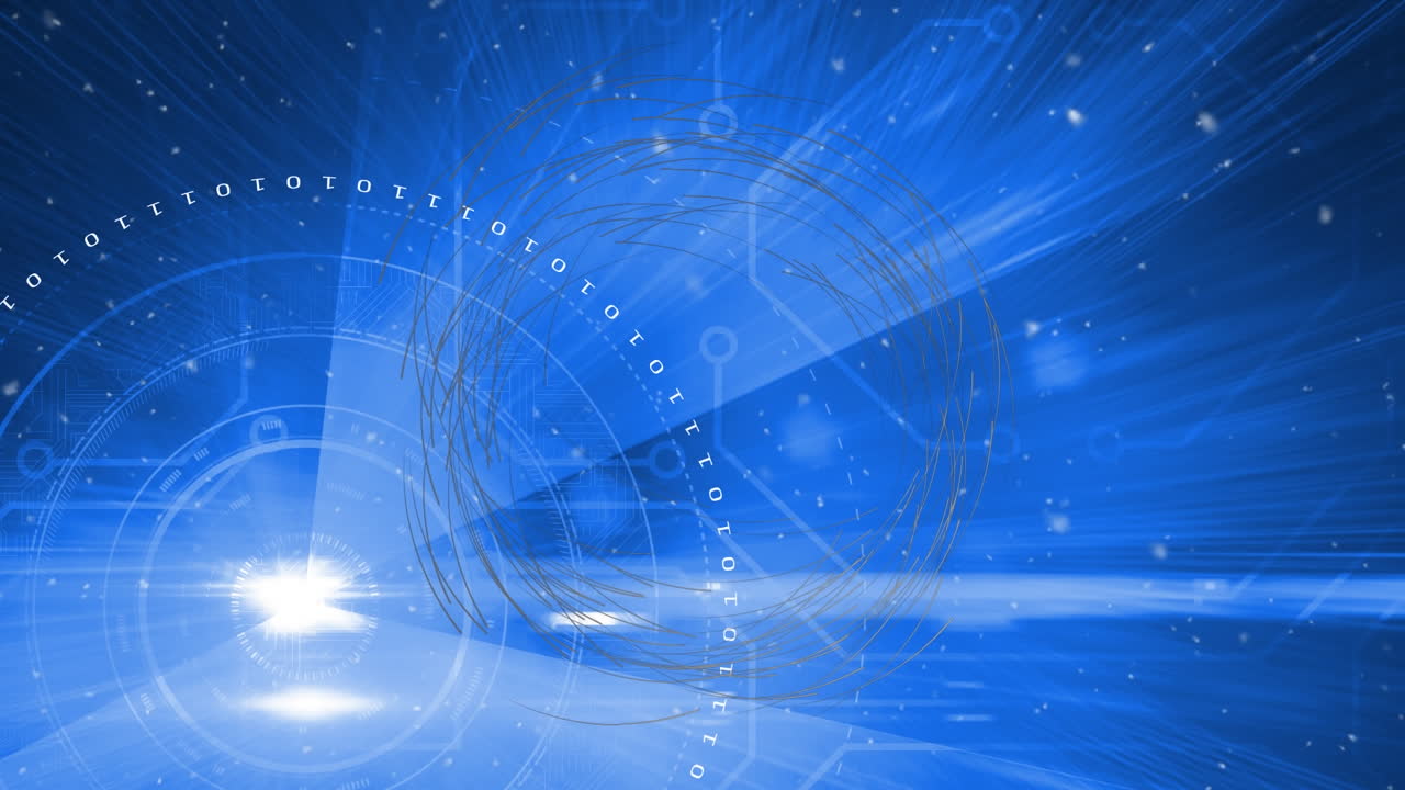 데이터 처리 및 연결 네트워크에 대한 범위의 애니메이션