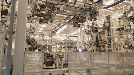 heavy machine in metal factory
