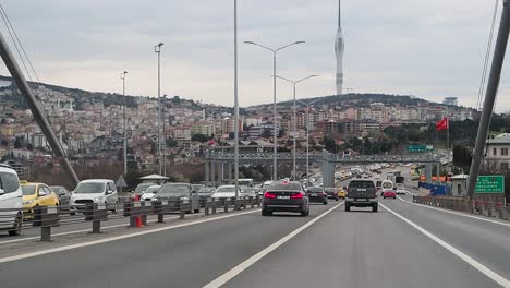 istanbul highway traffic