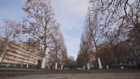 hallepoortpark, brussels, belgium. wide angle