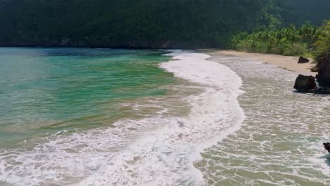 el valle beach scenery and coastline in samana, dominican republic