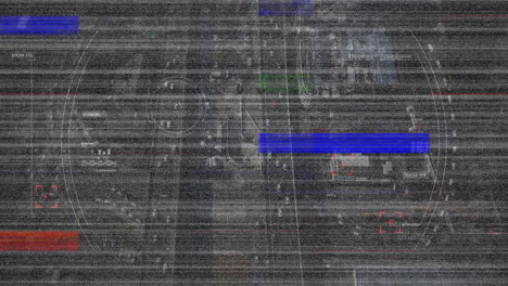 colorful static and view of the highway