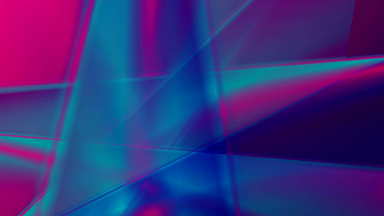 Blue violet neon glowing abstract video animation