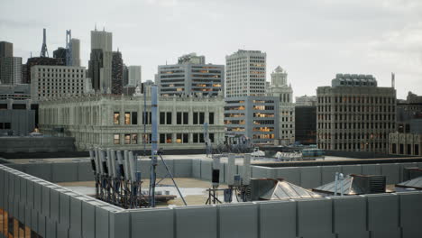 air conditioning on the roof of a building
