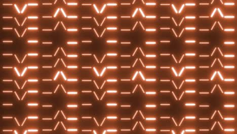orange neon geometric pattern