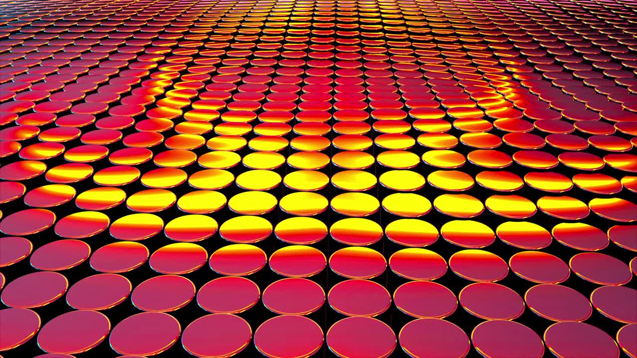 컴퓨터에 의해 생성된 아이리데센트 실린더: 추상적인 배경의 3d 렌더링