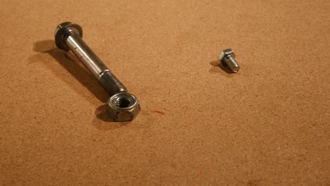 approaching a nut to the right size bolt