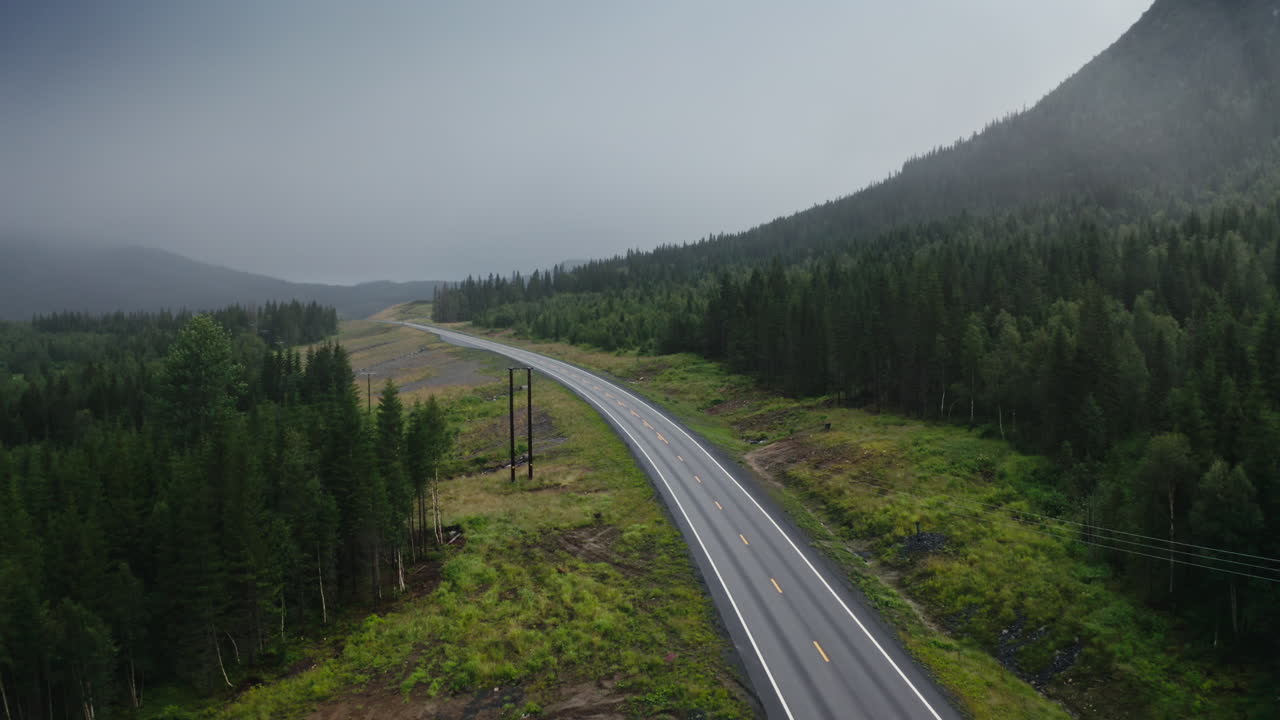 Polar Circle aerial landscape