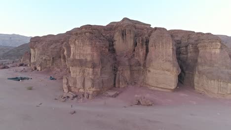 Luftaufnahme-Des-Timna-Reservats-In-Der-Negev-Wüste