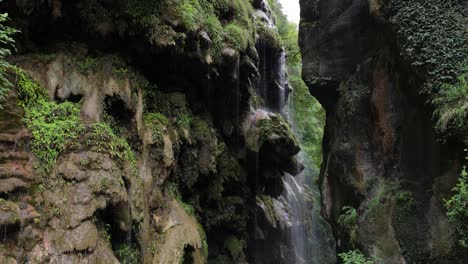 majestic aerial view of umbrella waterfall, sajikot hidden gem in abbottabad, pakistan