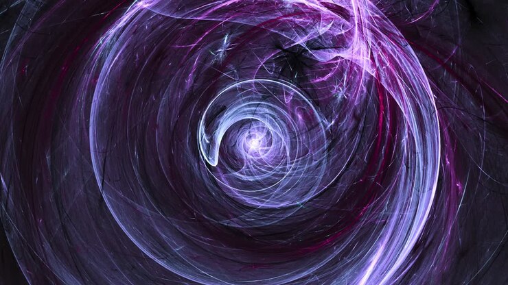 Dark matter swirling vortex. Seamless looping abstract animation