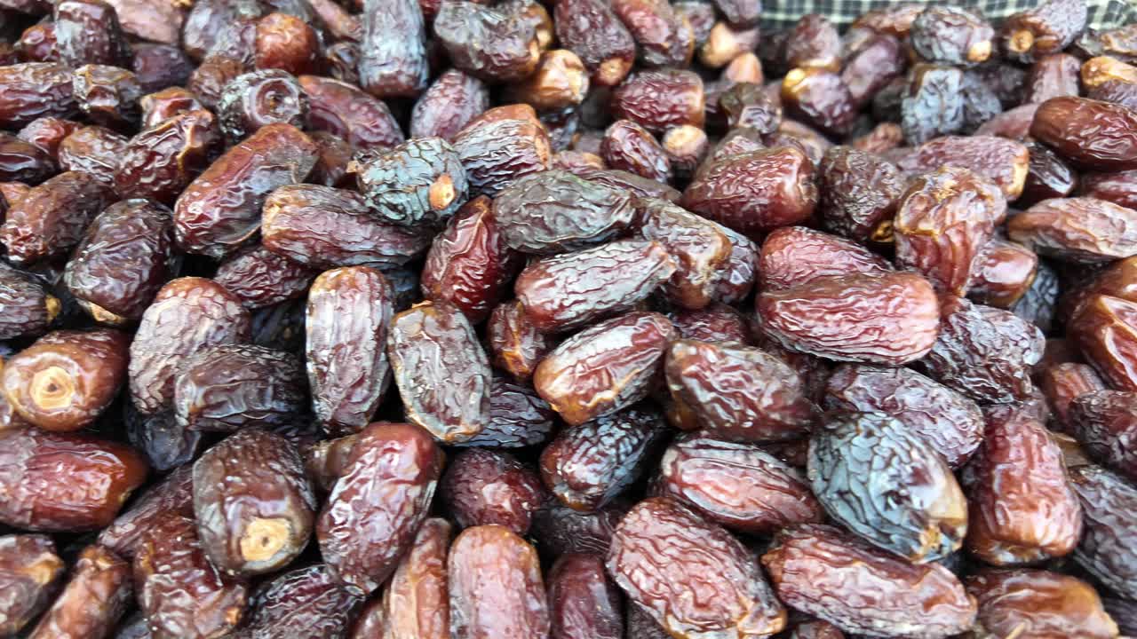 Close-Up View of Abundant Dried Dates