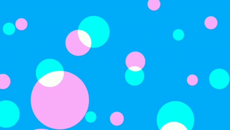 graphic effect of circles appearing on blue background