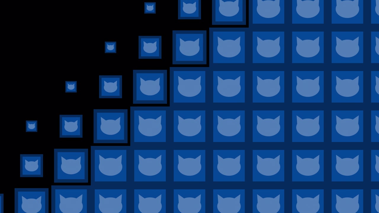 Cat Block tile wave Transitions. 1080p - 30 fps - Alpha Channel (1)