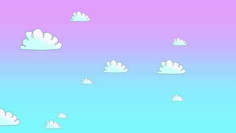 cartoon animation background with motion clouds 10