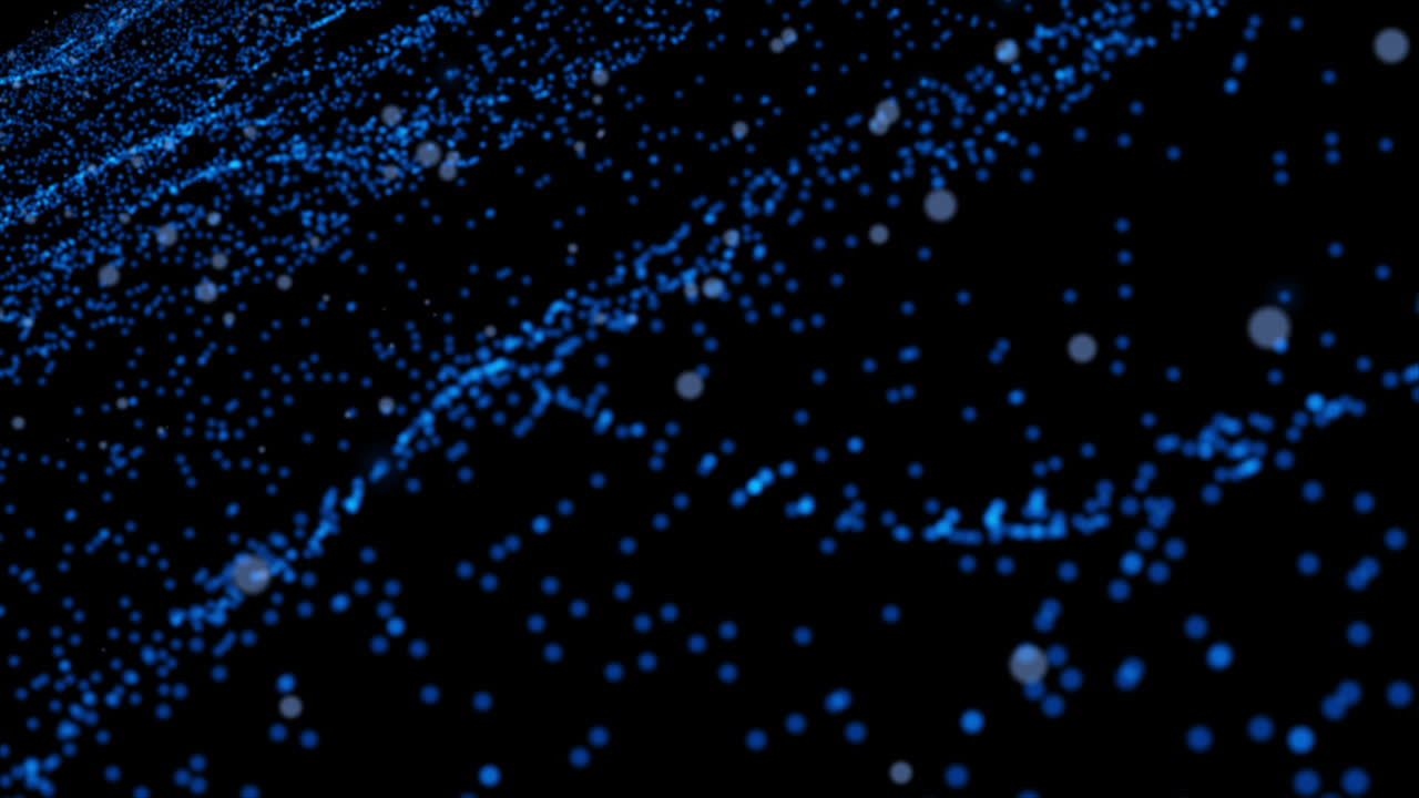 Abstract Blue Particle Design