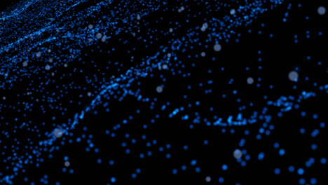 diseño de partículas azules abstractas