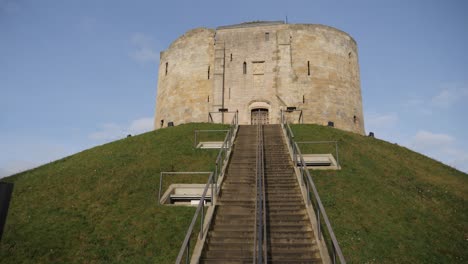 stairs to clifford tower in york