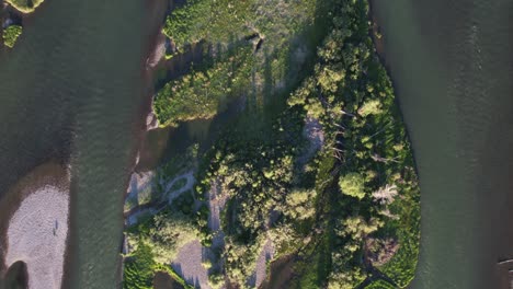 Blick-Aus-Der-Vogelperspektive-Auf-Den-Snake-River