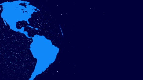 digital globe at night