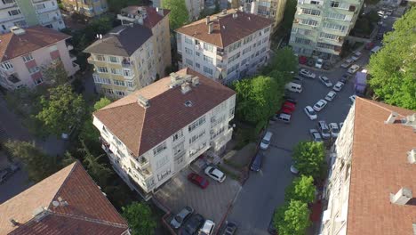 aerial view of urban and buildings in istanbul