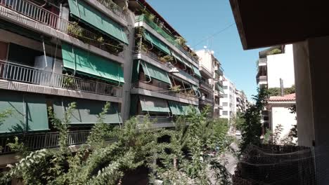 Vista-De-La-Zona-Residencial-De-Metaksourgeio,-Atenas