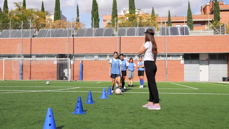 Soccer Training Session on the Field