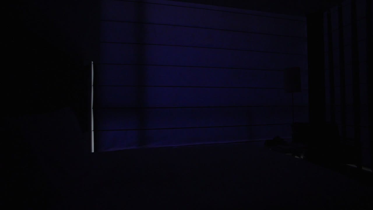 Opening window view of rainforest from a luxury accommodation, Cloud Forest, Ecuador, on a foggy and moody day