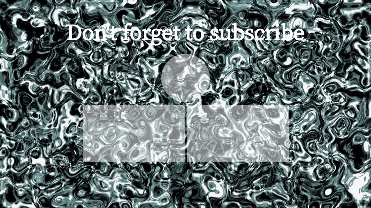 액체 금속 이동 엔드 카드 엔딩 스크린 모션 그래픽