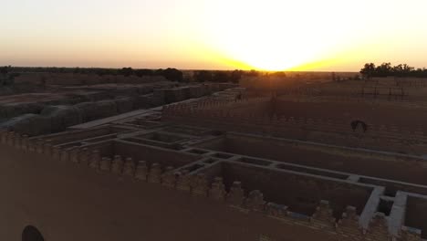 Drone-shot-of-the-ancient-city-of-Babylon-in-Iraq