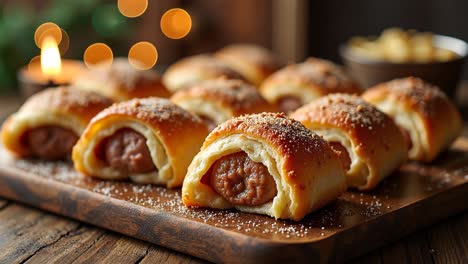 christmas stuffed pastry bites