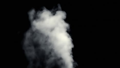 humo de fuego de fondo negro