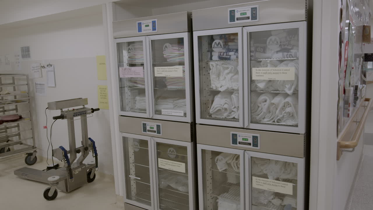 gabinete de calentamiento de ropa de cama de toalla de hospital