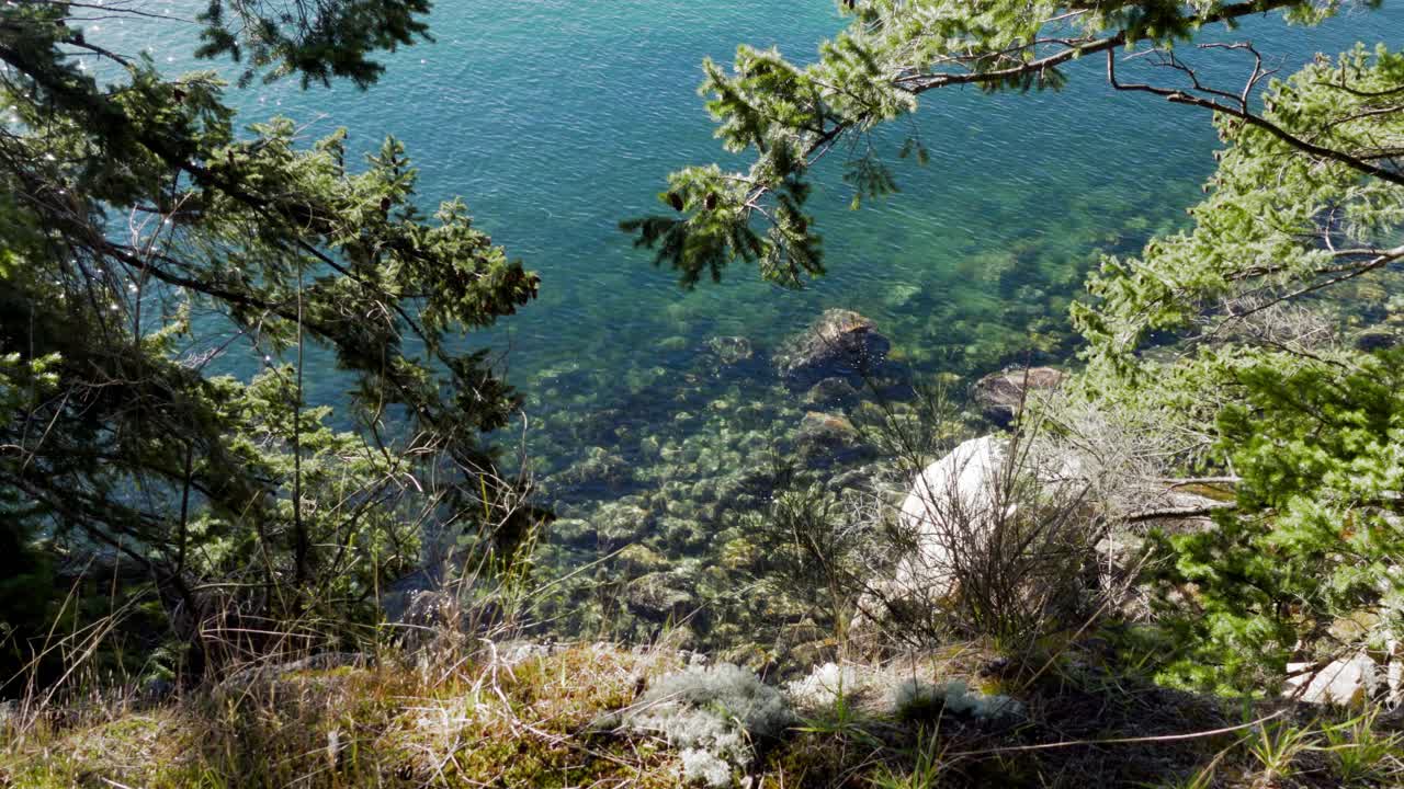 A Rocky Beach with Turquoise Waters in Horseshoe Bay, British Columbia, Canada