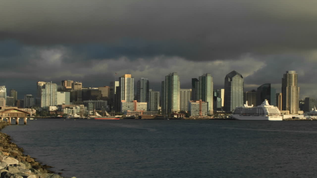 샌디에이고 해안가의 시간 경과