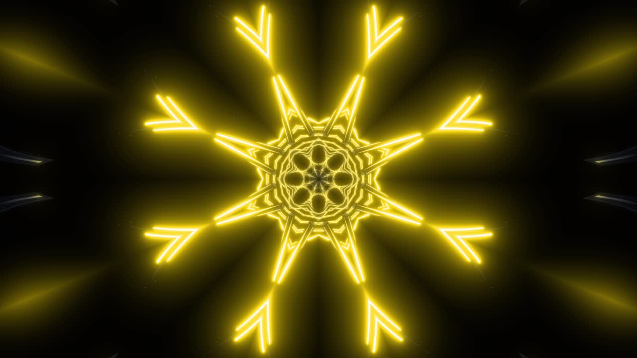 Neon Geometric Mandala