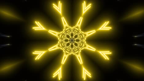 neon geometric mandala