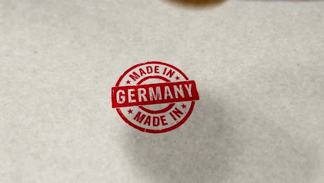 made in germany stamp and stamping loop animation