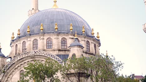 a close-up of the dome of a mosque in istanbul, turkey