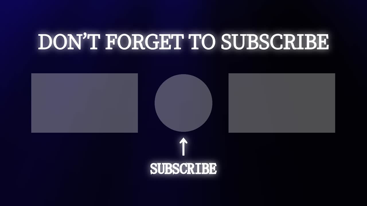 간단한 그라데이션 엔드 카드 엔딩 스크린 모션 그래픽