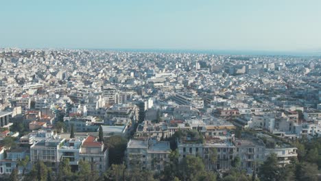 spectacular view overlooking the city of athens