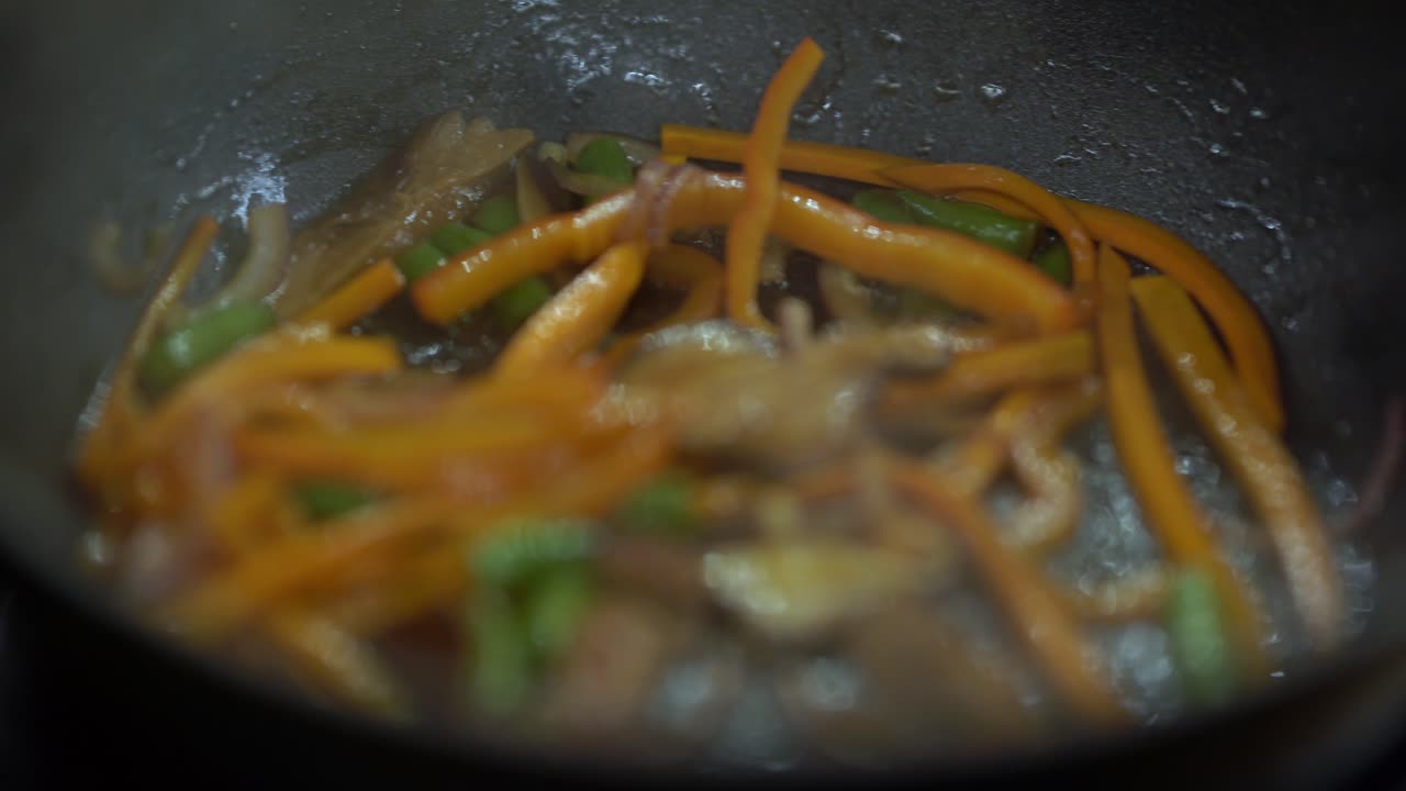 escena cercana del proceso de cocción